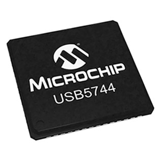 Microchip Controller IC USB5744-I/2G, 1-Channel 5 Gbps USB 3.1 Interface, 3.6V, 1.2 V Supply, 56-Pin SQFN USB5744-I/2G