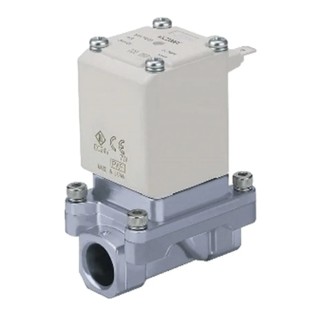 SMC Brass Body Two Port Pilot Operated Solenoid Valve VXS235BLA, NC, 230V AC, 10mm Orifice Diameter VXS235BLA