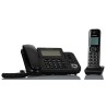Panasonic Cordless Telephone Dual System Black Desktop Handset KX-TGF320E