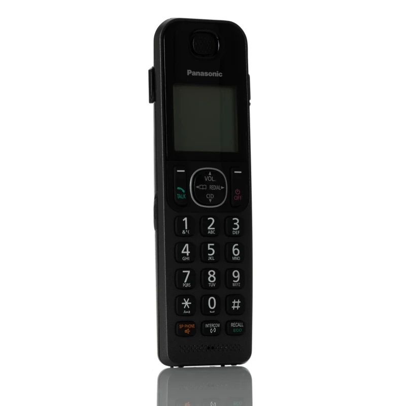 Panasonic Cordless Telephone Dual System Black Desktop Handset KX-TGF320E