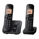Panasonic Digital Cordless Telephone Desktop Handset Black Caller ID Speakerphone DECT Technology KX-TGC222E