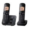 Panasonic Digital Cordless Telephone Desktop Handset Black Caller ID Speakerphone DECT Technology KX-TGC222E
