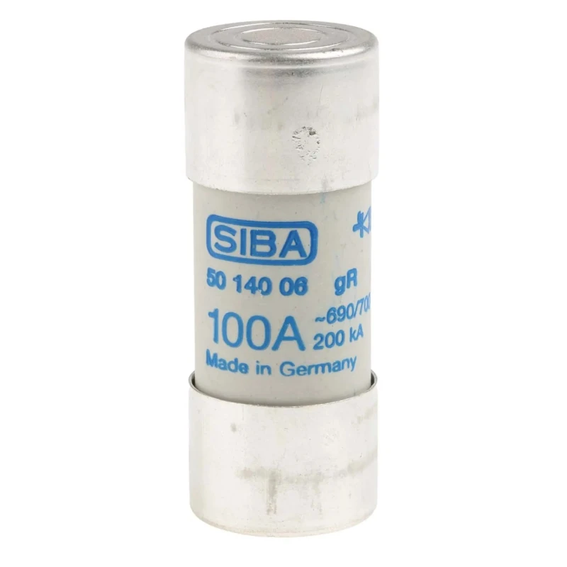 SIBA 100A Ceramic Cartridge Fuse 22 x 58 mm 700V Ultra Rapid URZ Series 50-140-06/100A
