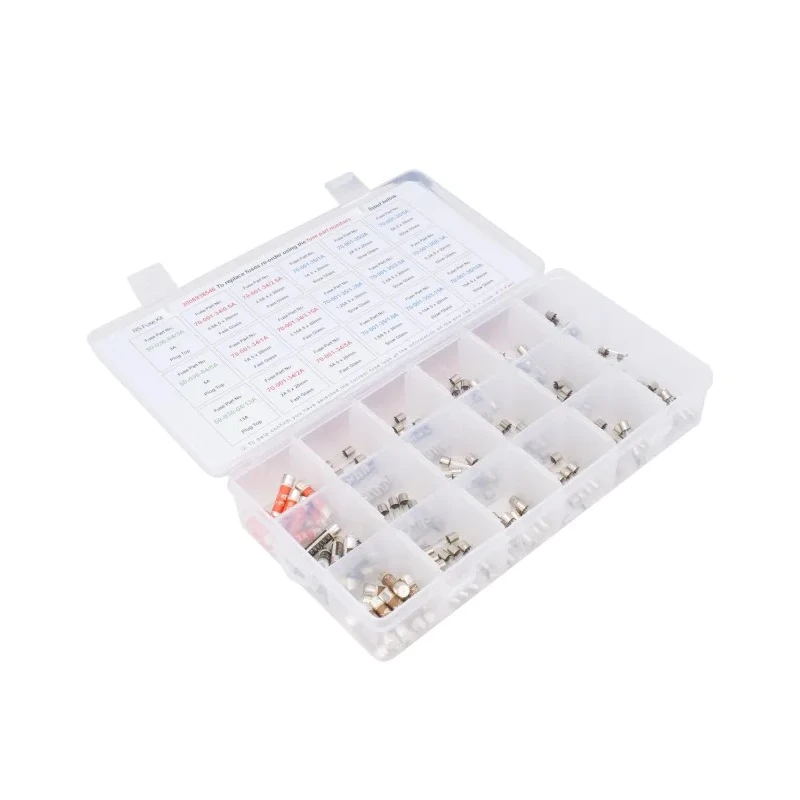 RS PRO BS 1362 Fuse Kit with 180 Fuses including Standard 13A Plugs and Slow/Fast Acting Glass Fuses, 250V 893-8546