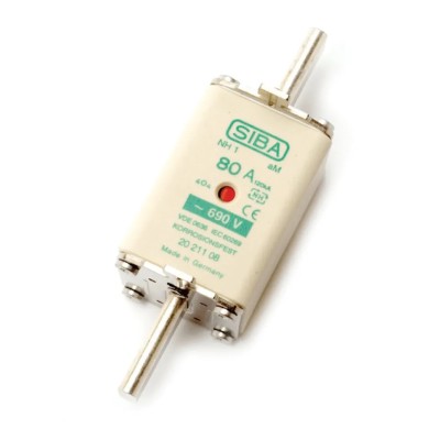 SIBA 160A NH Fuse NH1 Blade Type High Rupture Capacity 690V 20-211-08/160A