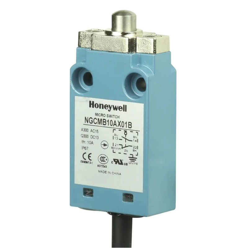 Honeywell Technologies NGC Series Plunger Limit Switch, 2 NC/2 NO, IP67 Metal Housing, 400V AC, 10A 