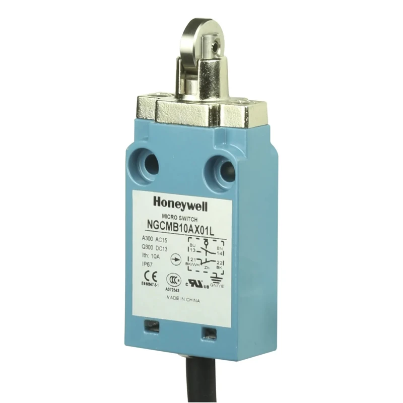 Honeywell Technologies NGC Series Roller Plunger Limit Switch 2 NC/2 NO Contacts IP67 Metal Housing 400V AC 10A 