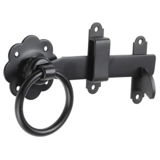 RS PRO Steel Lockable Gate Latch Epoxy Powder Coated 178 mm Length 25 mm Width 894-6777