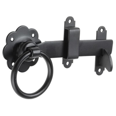 RS PRO Steel Lockable Gate Latch Epoxy Powder Coated 178 mm Length 25 mm Width 894-6777