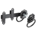 RS PRO Steel Lockable Gate Latch Epoxy Powder Coated 178 mm Length 25 mm Width 894-6777