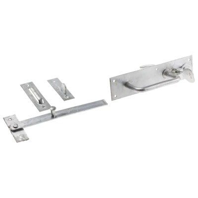 RS PRO Steel Lockable Suffolk Latch Galvanised Finish Length 191 mm 894-6783