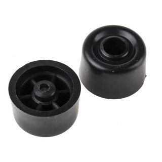 RS PRO Black Polyvinyl Chloride Round Door Stop 32 mm Diameter 894-6917