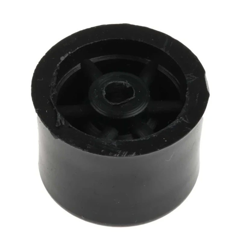 RS PRO Black Polyvinyl Chloride Door Stop 25 mm Diameter 894-6926