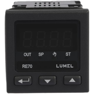 Lumel RE70 Panel Mount PID Temperature Controller 1 Input 1 Output Relay 230V AC On-Off RE70
