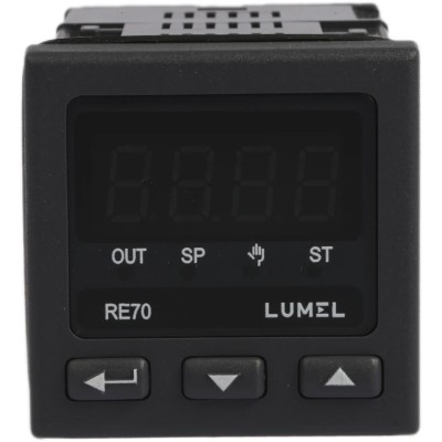Lumel RE70 Panel Mount PID Temperature Controller 1 Input 1 Output Relay 230V AC On-Off RE70