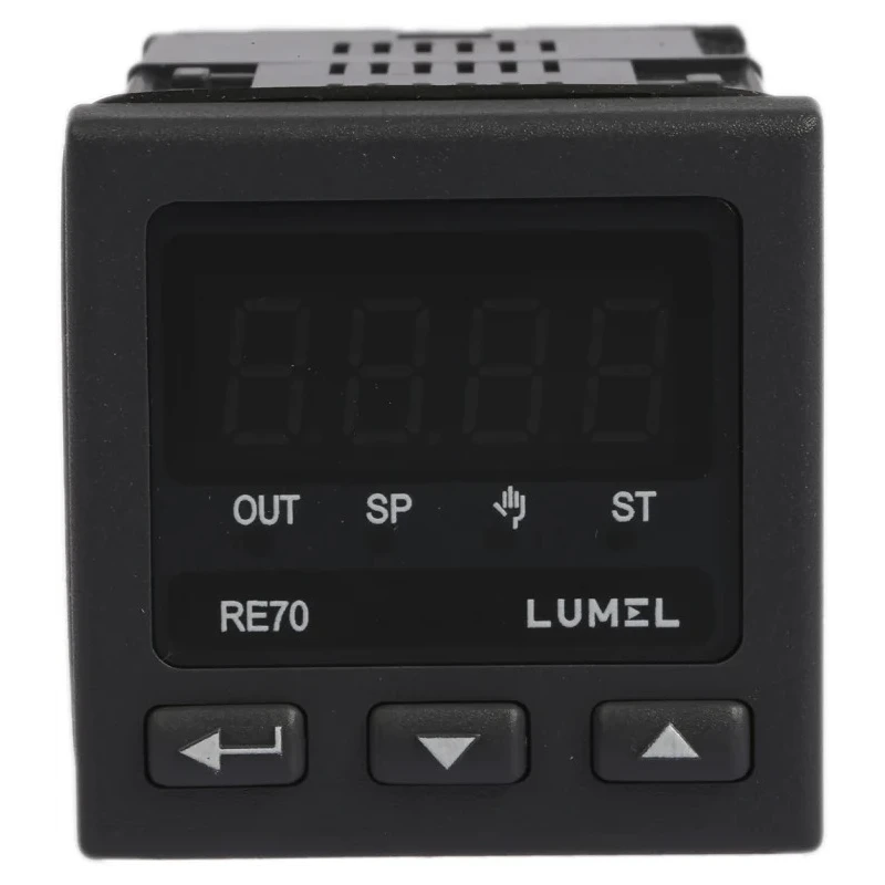 Lumel RE70 Panel Mount PID Temperature Controller 1 Input 1 Output Relay 230V AC On-Off RE70