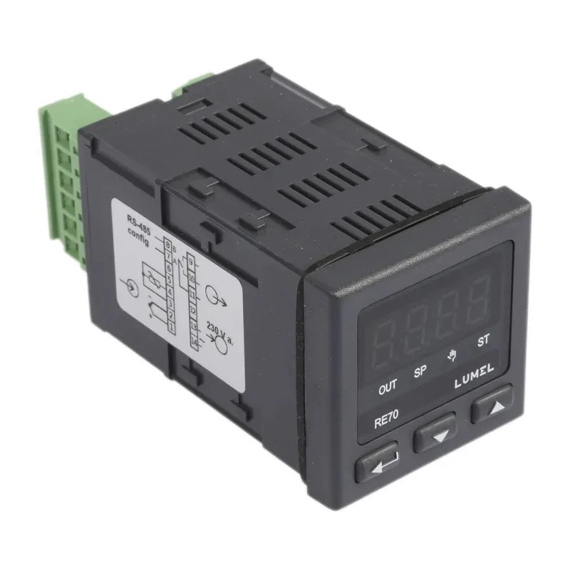 Lumel RE70 Panel Mount PID Temperature Controller 1 Input 1 Output Relay 230V AC On-Off RE70
