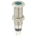 Sloan Green LED Panel Mount Indicator 5V 8.2 x 7.6 mm FASTON Termination IP68 3448S1G1G81NCL1