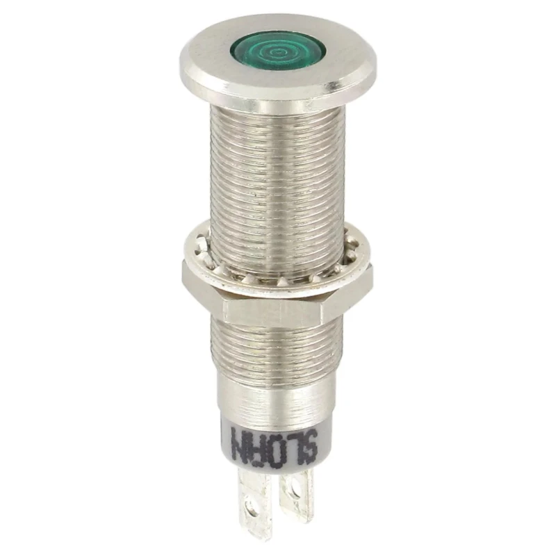 Sloan Green LED Panel Mount Indicator 5V 8.2 x 7.6 mm FASTON Termination IP68 3448S1G1G81NCL1