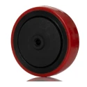 RS PRO Orange Polyurethane Trolley Wheel 100mm Diameter 30mm Width Load Capacity 125kg Nylon Hub 196-5122