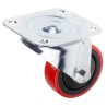 RS PRO Swivel Castor, Polyurethane Wheel, 80 mm Diameter, 30 mm Width, 90 kg Load Capacity, Zinc Plated Body 196-5144