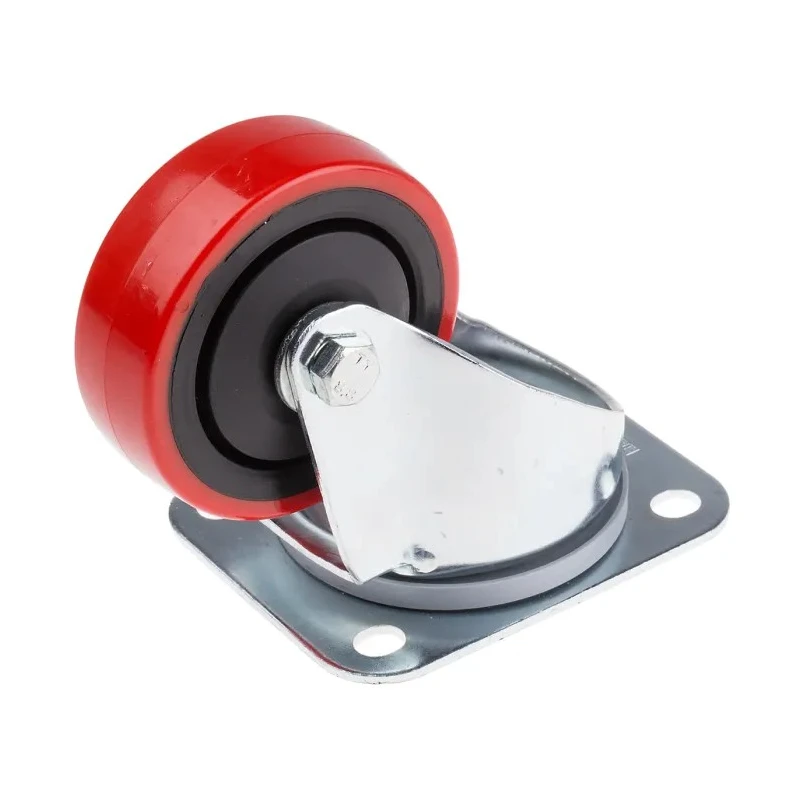 RS PRO Swivel Castor, Polyurethane Wheel, 80 mm Diameter, 30 mm Width, 90 kg Load Capacity, Zinc Plated Body 196-5144