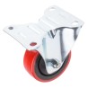 RS PRO Fixed Castor with Polyurethane Wheel 80 mm Diameter, 90 kg Load Capacity, Zinc Plated Body 196-5150