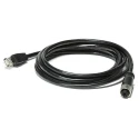 FLIR 2 m Shielded Ethernet Cable, Black M12 to Male RJ45 Terminated T128390ACC