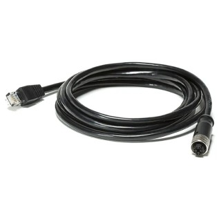 FLIR 2 m Shielded Ethernet Cable, Black M12 to Male RJ45 Terminated T128390ACC