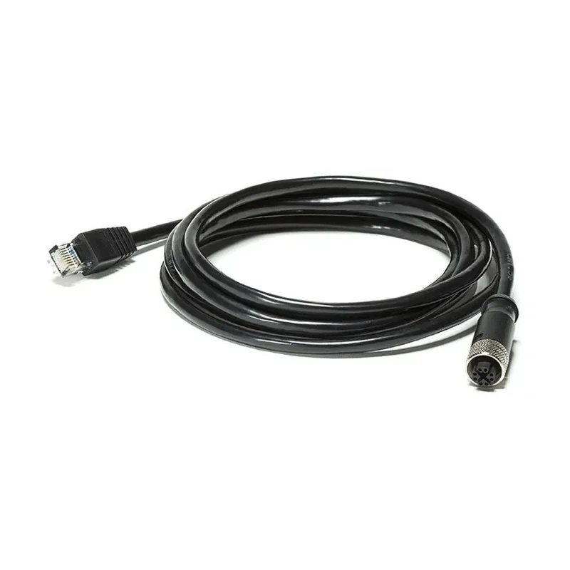FLIR 2 m Shielded Ethernet Cable, Black M12 to Male RJ45 Terminated T128390ACC