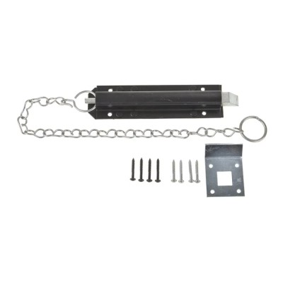 RS PRO Steel Epoxy Black Chain Door Bolt 215 mm 894-6721