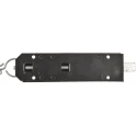 RS PRO Steel Epoxy Black Chain Door Bolt 215 mm 894-6721