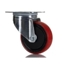RS PRO Medium Duty Swivel Castor 110 kg Load Capacity 100 mm Polyurethane Wheel 196-5166