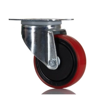 RS PRO Medium Duty Swivel Castor 110 kg Load Capacity 100 mm Polyurethane Wheel 196-5166