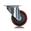 RS PRO Medium Duty Swivel Castor 110 kg Load Capacity 100 mm Polyurethane Wheel 196-5166