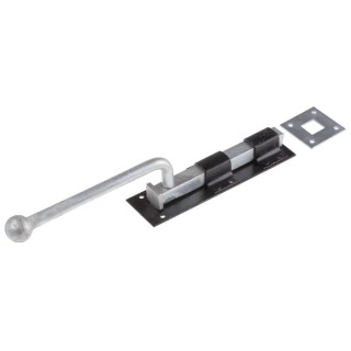 RS PRO Steel Epoxy Black Monkey Tail Door Bolt 300 mm 894-6746