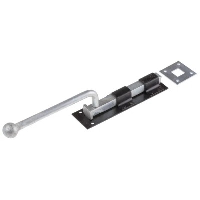 RS PRO Steel Epoxy Black Monkey Tail Door Bolt 300 mm 894-6746