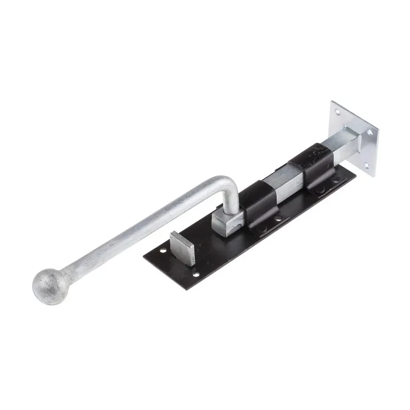 RS PRO Steel Epoxy Black Monkey Tail Door Bolt 300 mm 894-6746