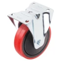 RS PRO Fixed Castor Wheel 125 mm Diameter Polyurethane Tyred, 130 kg Load Capacity 196-5194