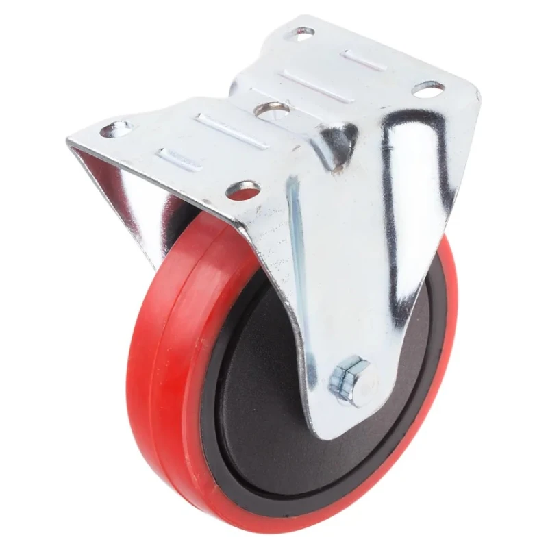 RS PRO Fixed Castor Wheel 125 mm Diameter Polyurethane Tyred, 130 kg Load Capacity 196-5194