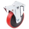 RS PRO Fixed Castor Wheel 125 mm Diameter Polyurethane Tyred, 130 kg Load Capacity 196-5194