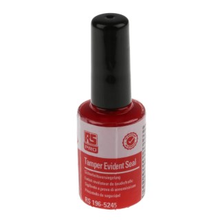 RS PRO RS Pro Tamper Evident Seal Red Threadlocking Adhesive 15 ml Bottle 24 h Cure Time 196-5245