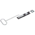 RS PRO Heavy Duty Steel Epoxy Black Bow Handle Door Bolt 894-6752