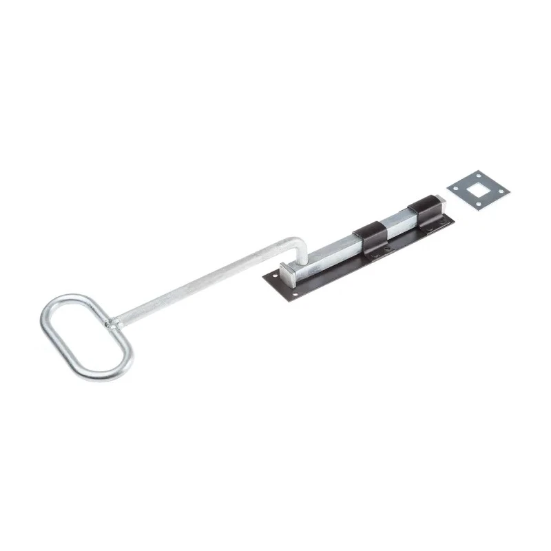 RS PRO Heavy Duty Steel Epoxy Black Bow Handle Door Bolt 894-6752