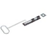 RS PRO Heavy Duty Steel Epoxy Black Bow Handle Door Bolt 894-6752