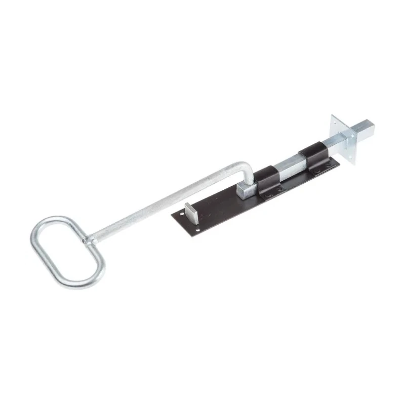 RS PRO Heavy Duty Steel Epoxy Black Bow Handle Door Bolt 894-6752