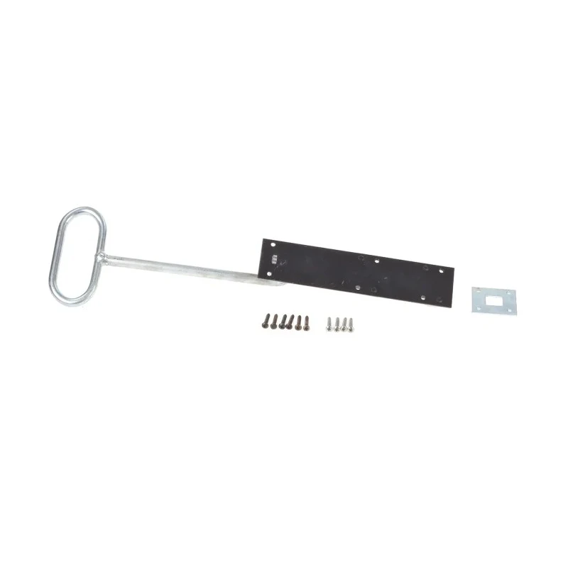 RS PRO Heavy Duty Steel Epoxy Black Bow Handle Door Bolt 894-6752