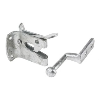 RS PRO Steel Lockable Gate Latch Galvanised Finish 110mm x 57mm x 56mm 894-6759