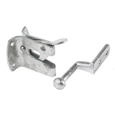 RS PRO Steel Lockable Gate Latch Galvanised Finish 110mm x 57mm x 56mm 894-6759