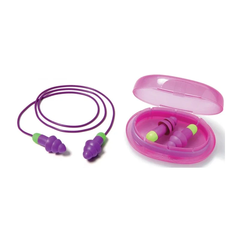 Moldex Rockets Cord Series Purple Reusable Ear Plugs 29 dB Rated 50 Pairs 640101